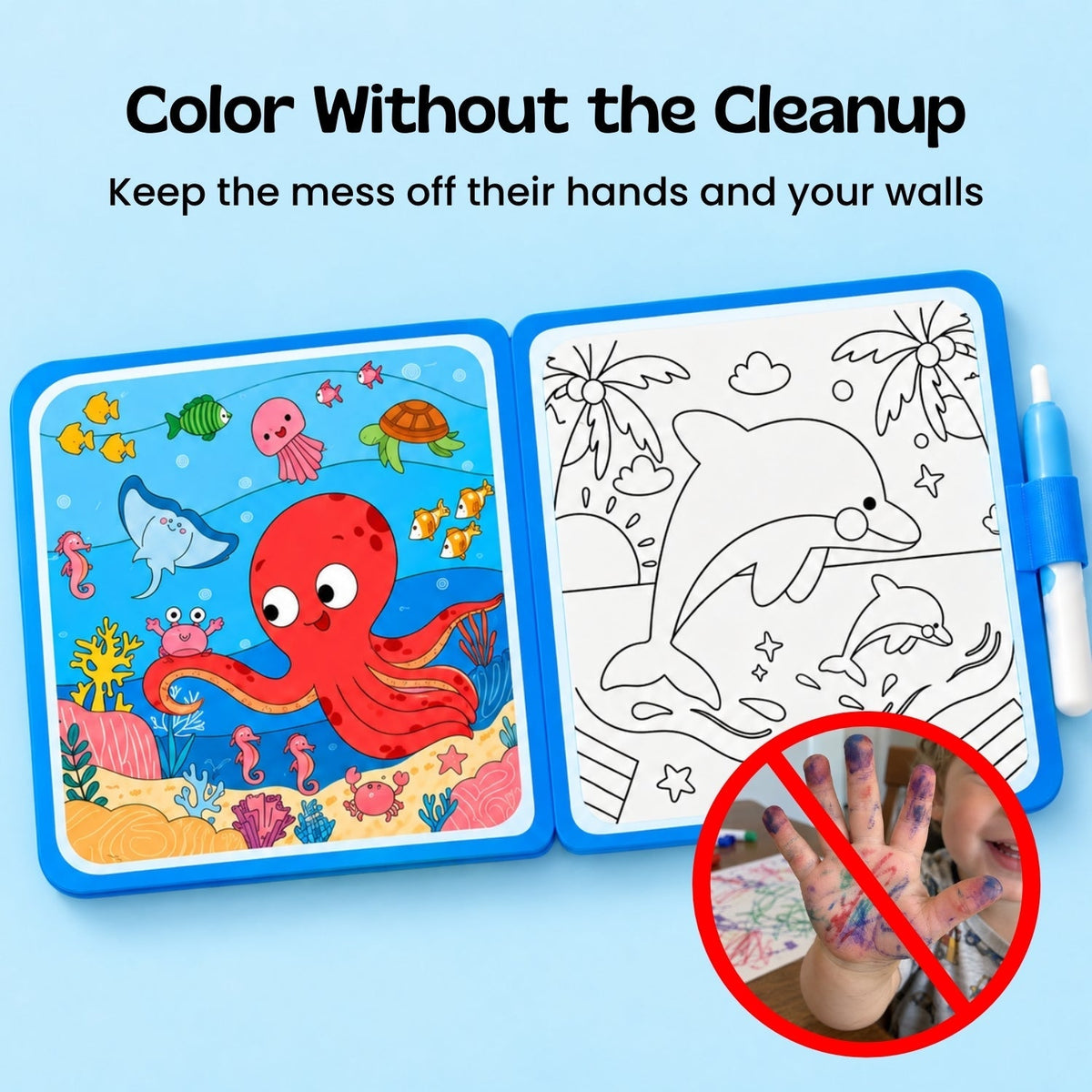 TibaToes™ MagicSplash Water Coloring Book