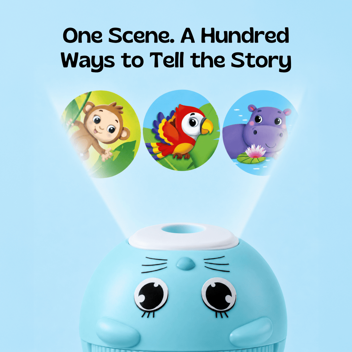 TibaToes Animal Story Projection Flashlight