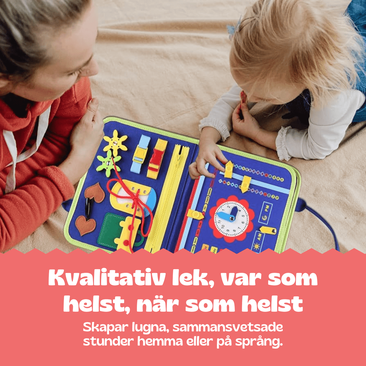 TibaToes™ Montessori-aktivitetsbräda