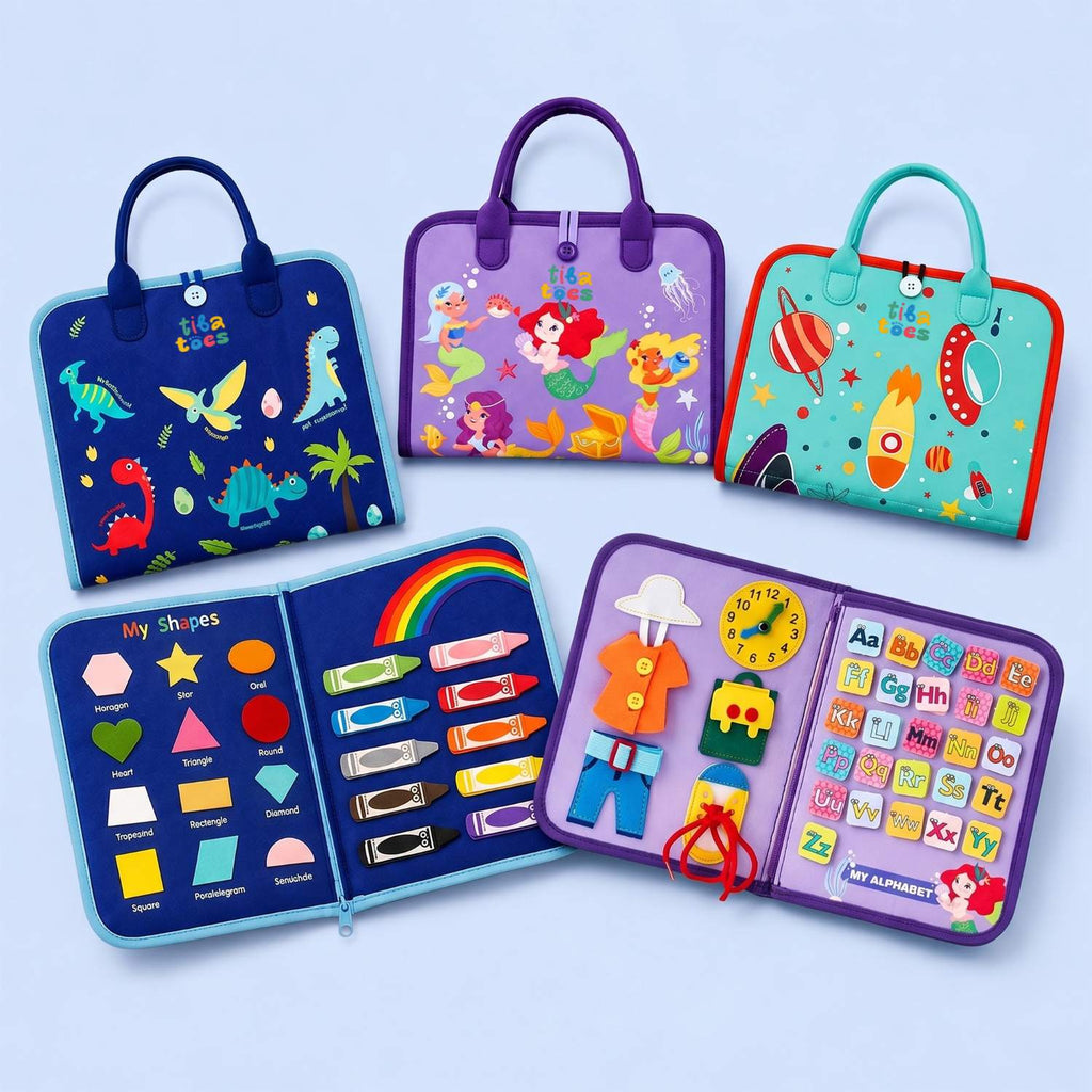 TibaToes™ Montessori Busy Board