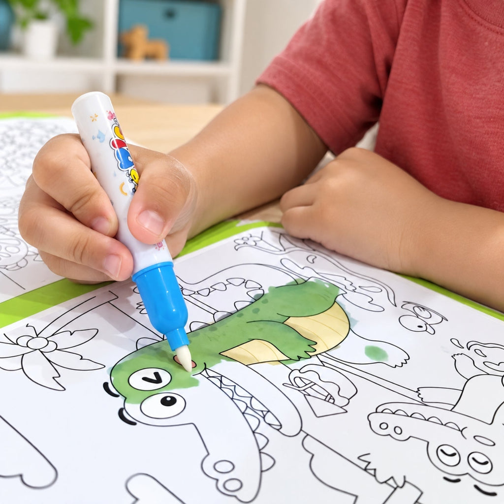 TibaToes MagicSplash Water Coloring Book