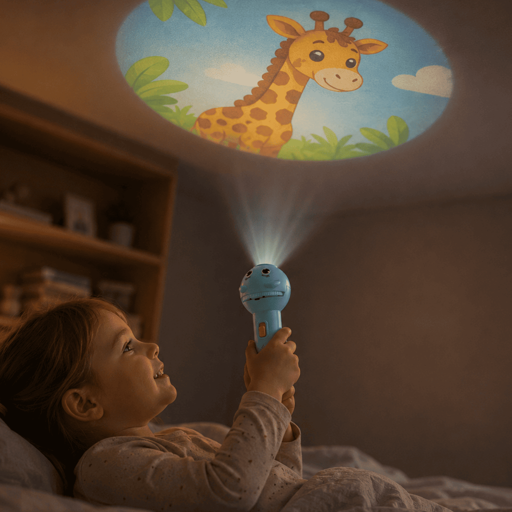 TibaToes Animal Story Projection Flashlight