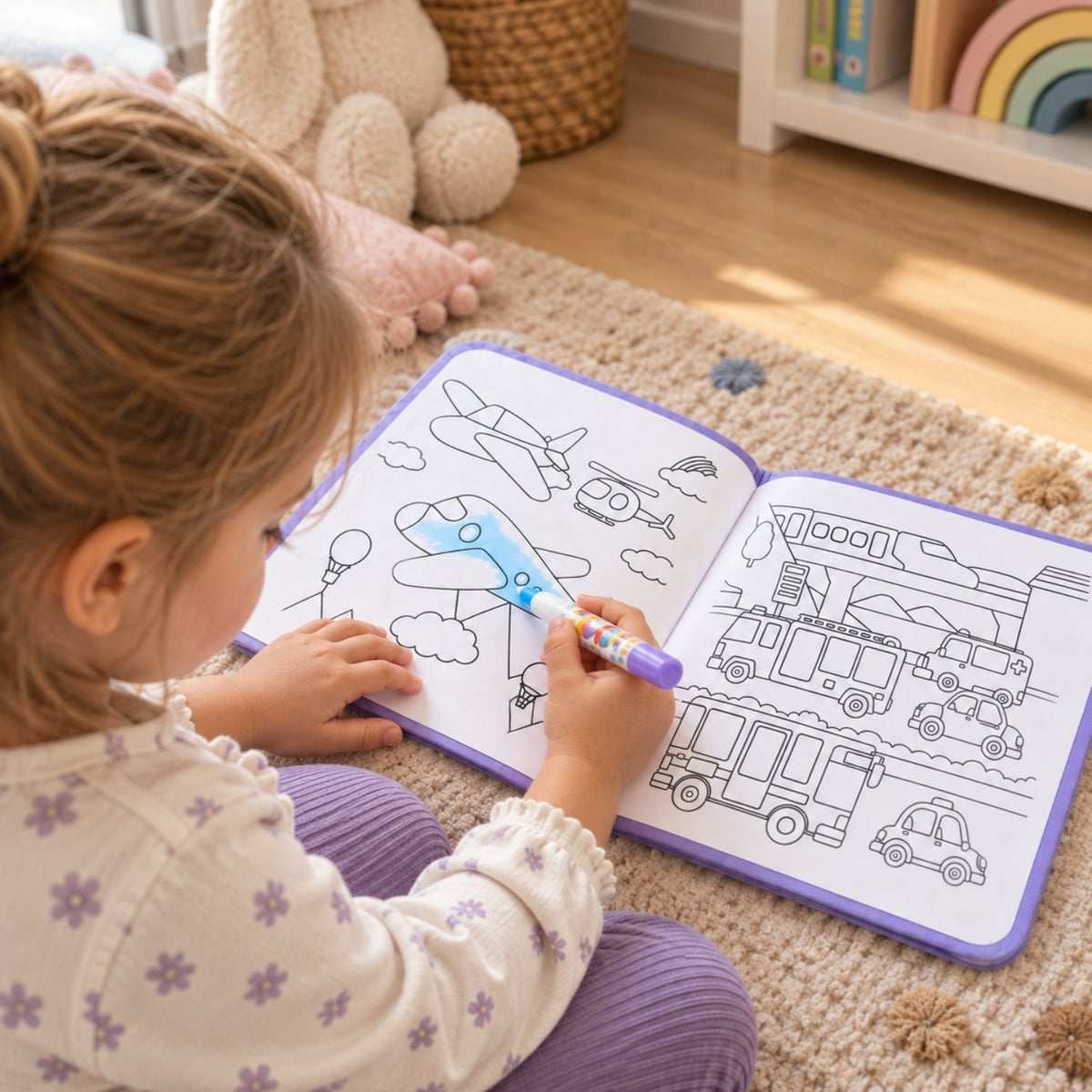 TibaToes MagicSplash Water Coloring Book