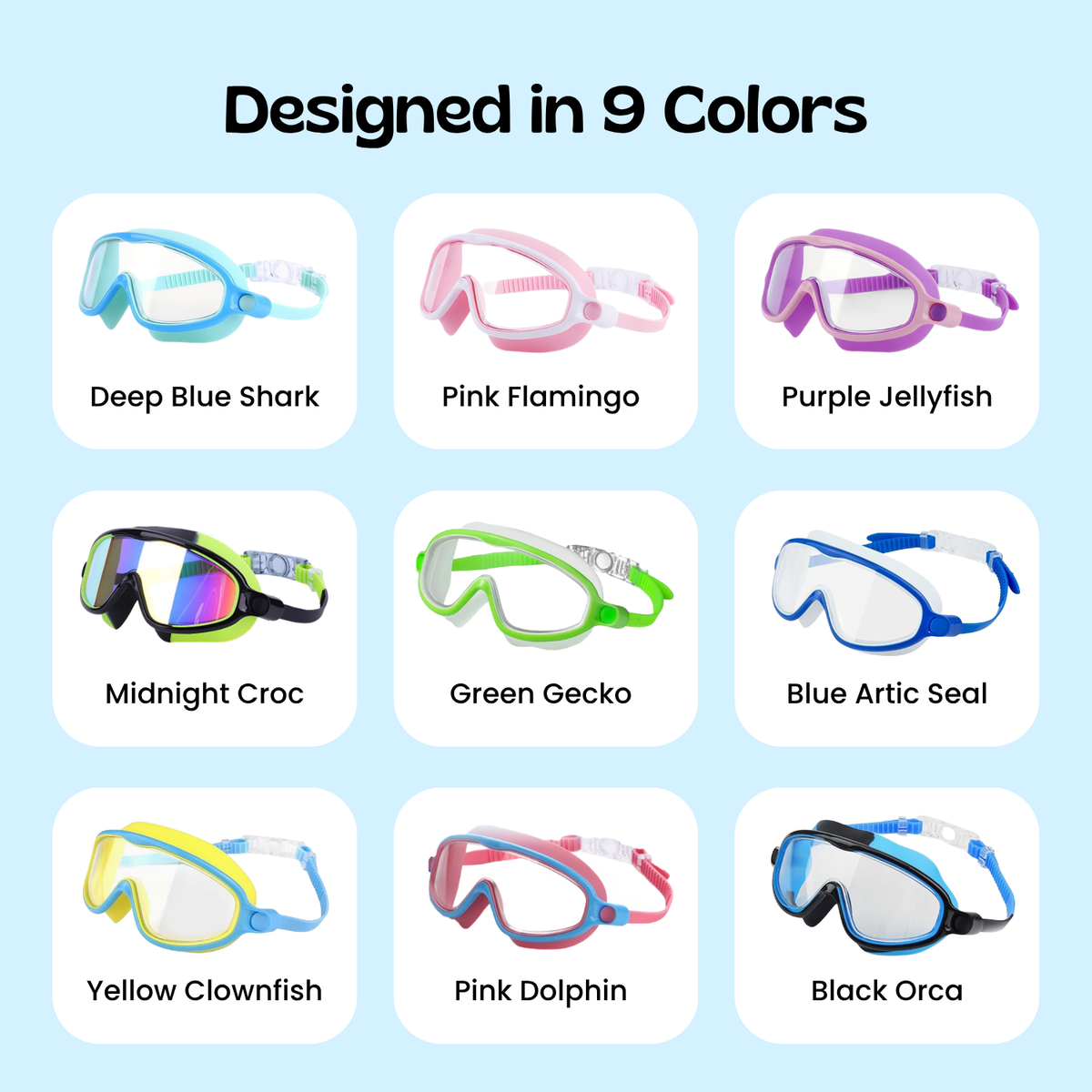 TibaToes™ Clip-On Swim Goggles
