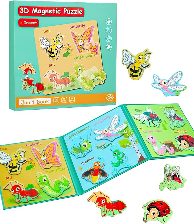 Montessori Magnetic Story Puzzle Books