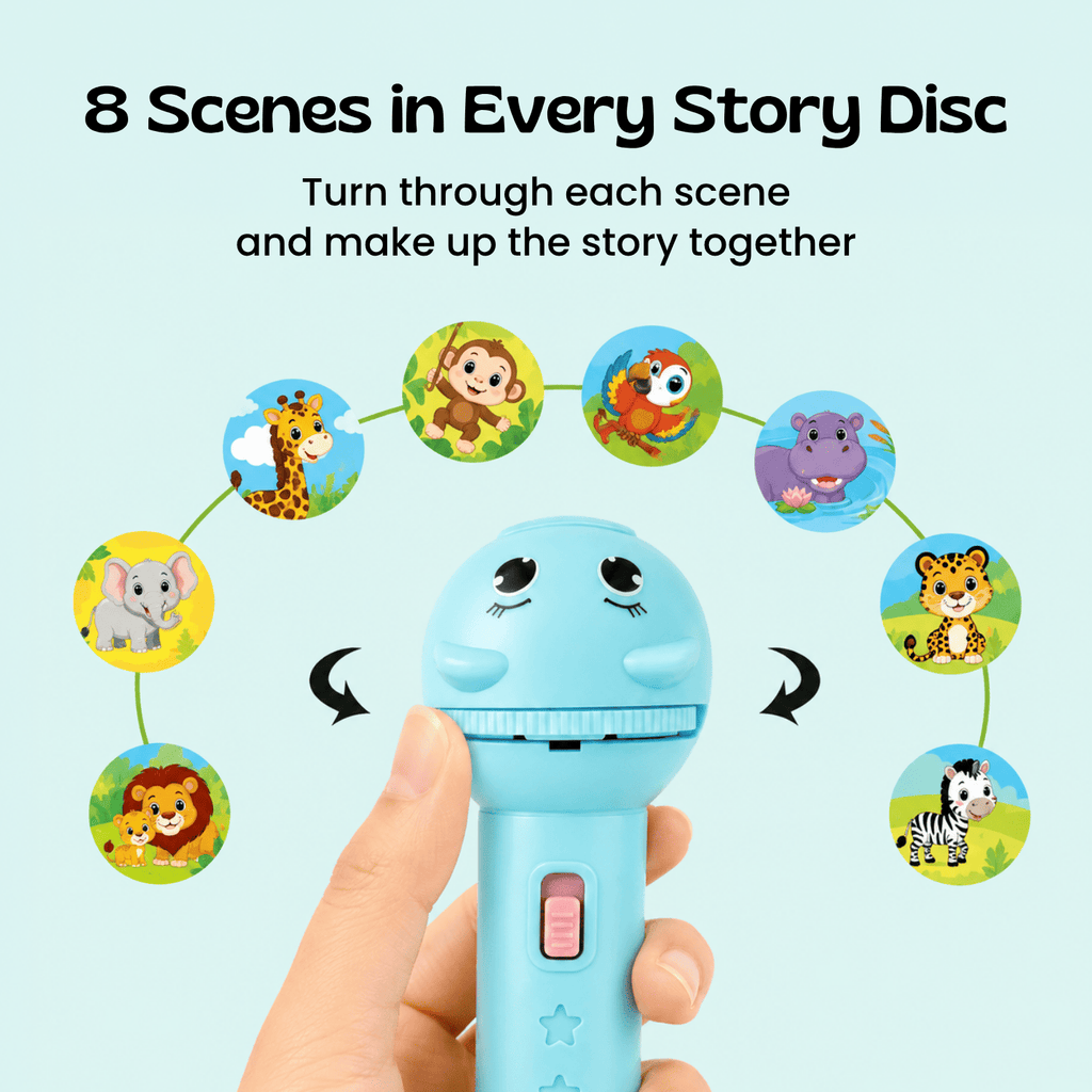 TibaToes Animal Story Projection Flashlight