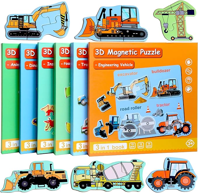 Montessori Magnetic Story Puzzle Books