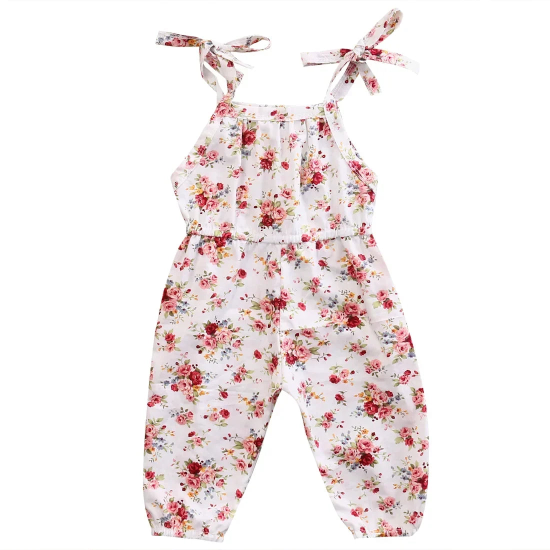 Floral Print Sleeveless Jumpsuit One Piece Outfit
