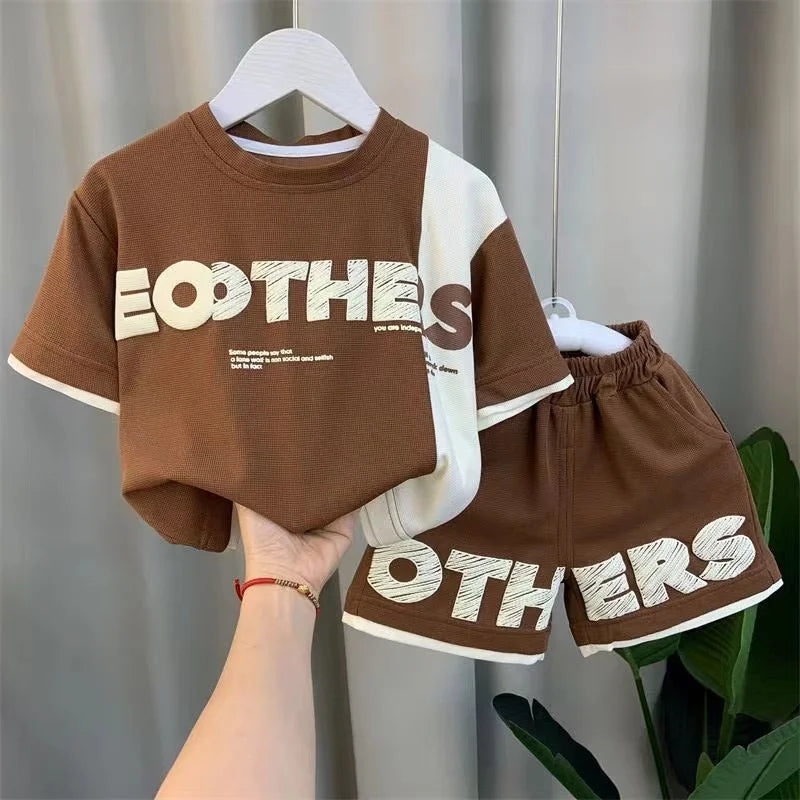 Fashionable Fashion Clothes Trendy Baby Summer Internet Red Two Piece Set