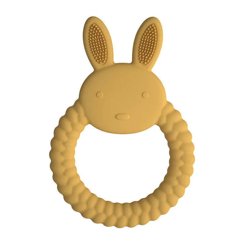 Food Grade Baby Rabbit Silicone Teether