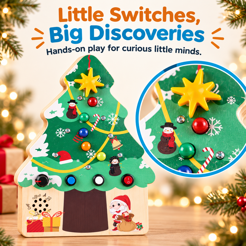 Montessori Wooden LED Christmas Tree
