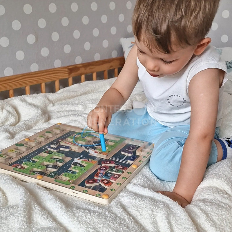 Montessori Alphabet Parking Maze