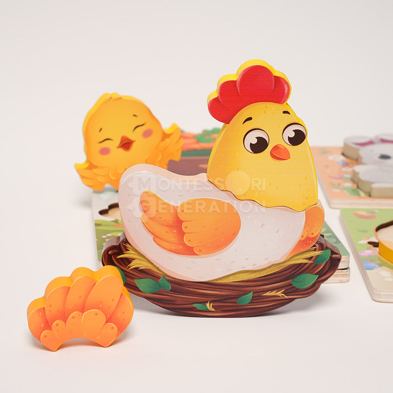 Montessori Easter Puzzles (4 Pack)
