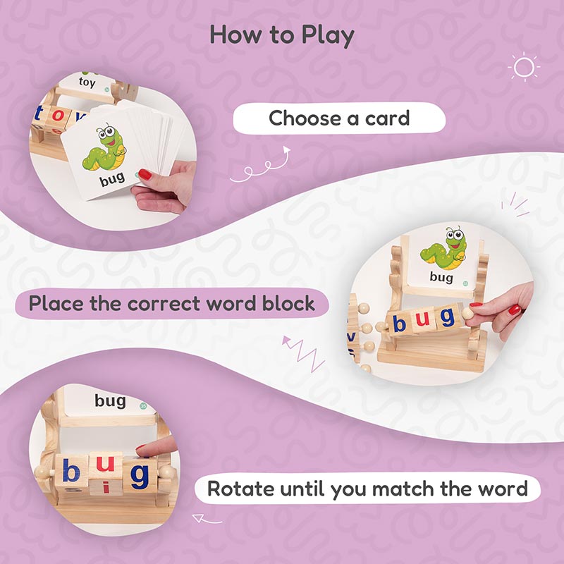 Montessori Spin and Spell Set