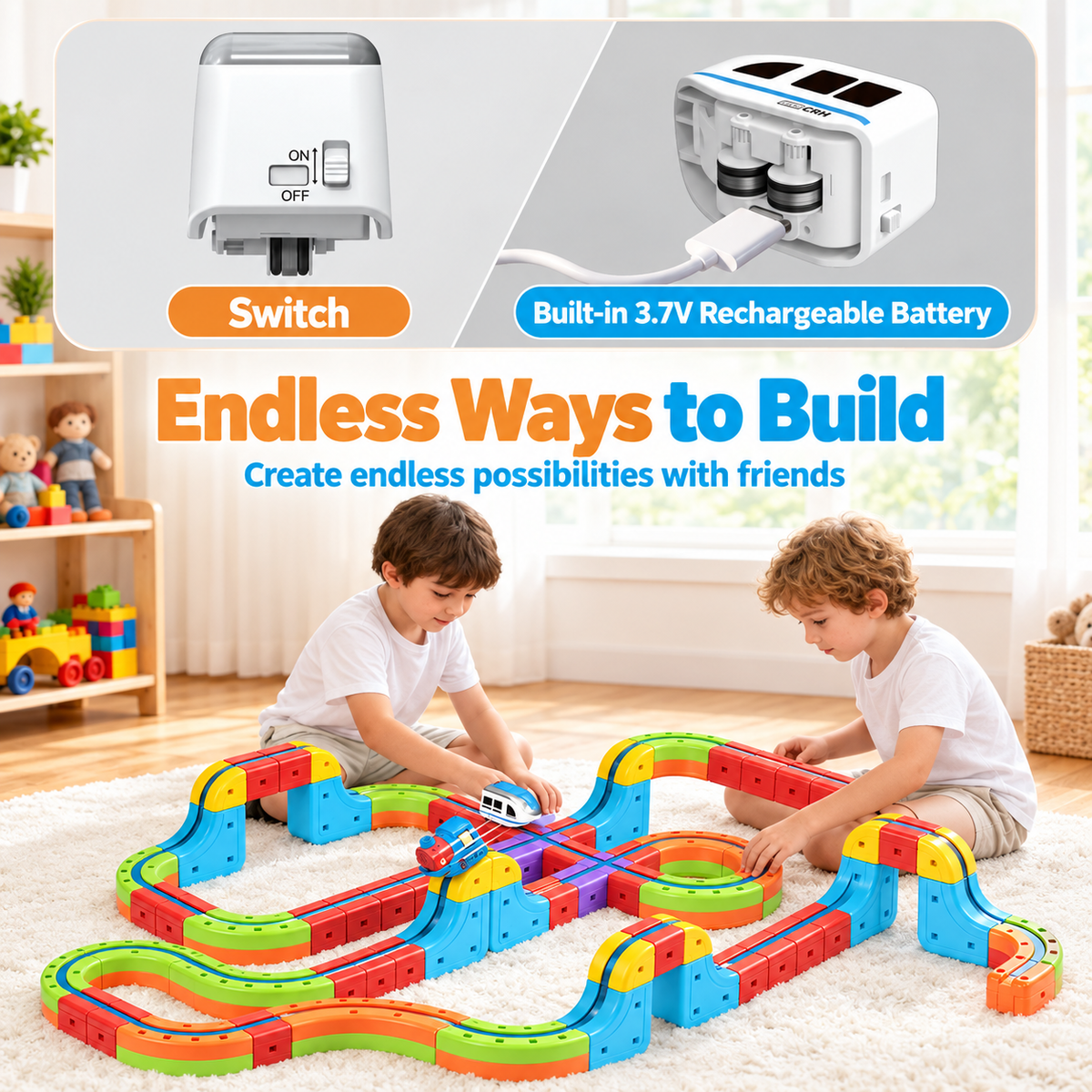 Montessori Adventure Rail Train