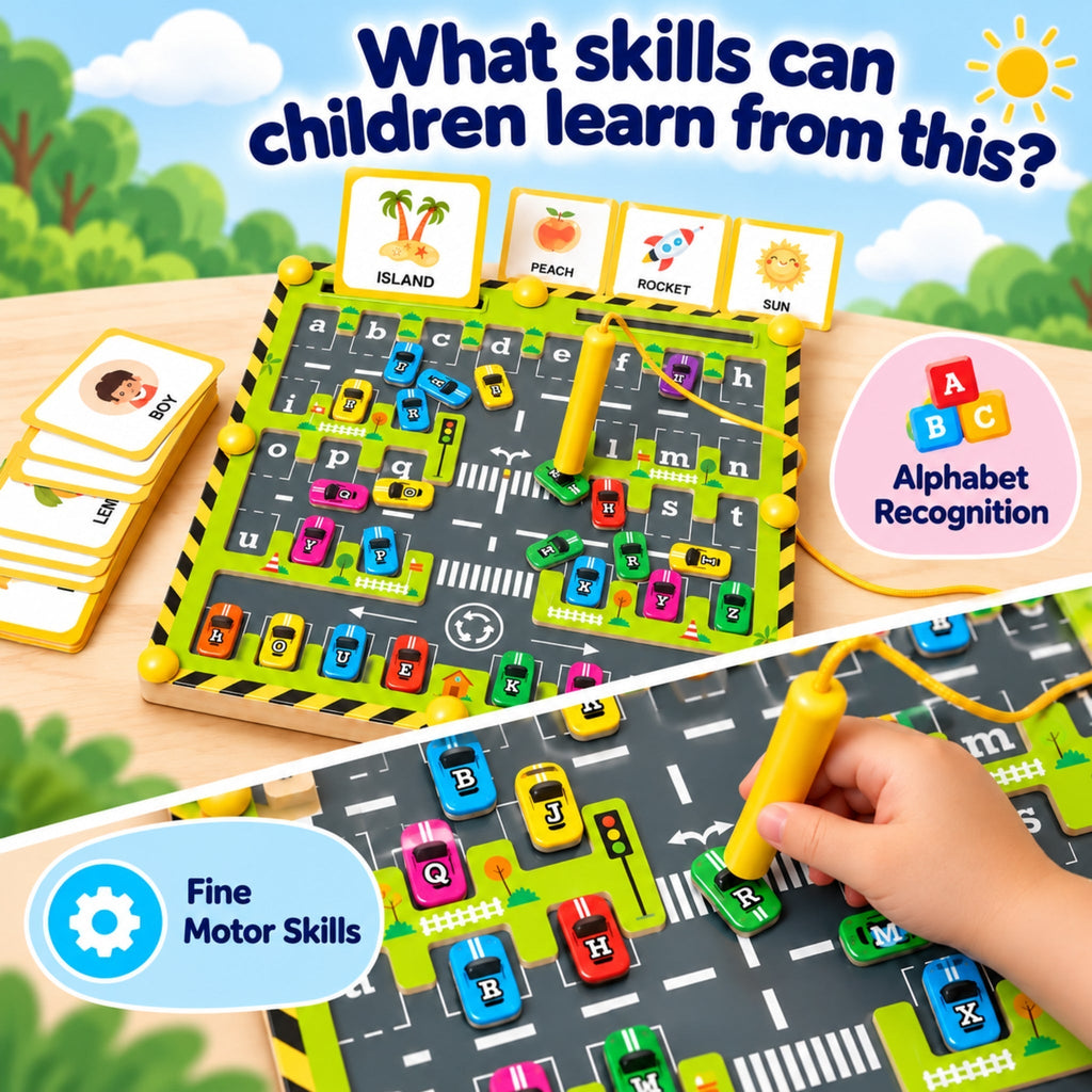 Montessori Alphabet Car Maze
