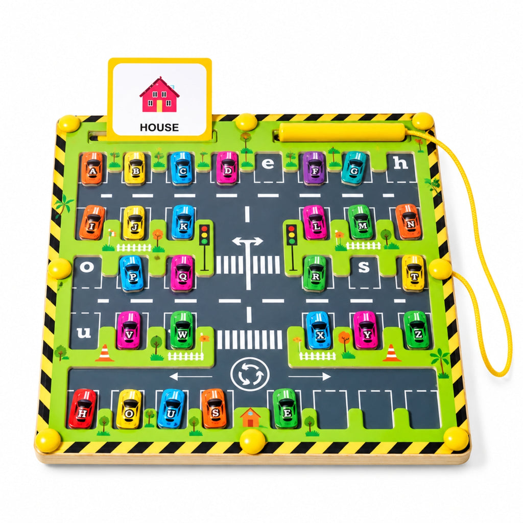 Montessori Alphabet Car Maze