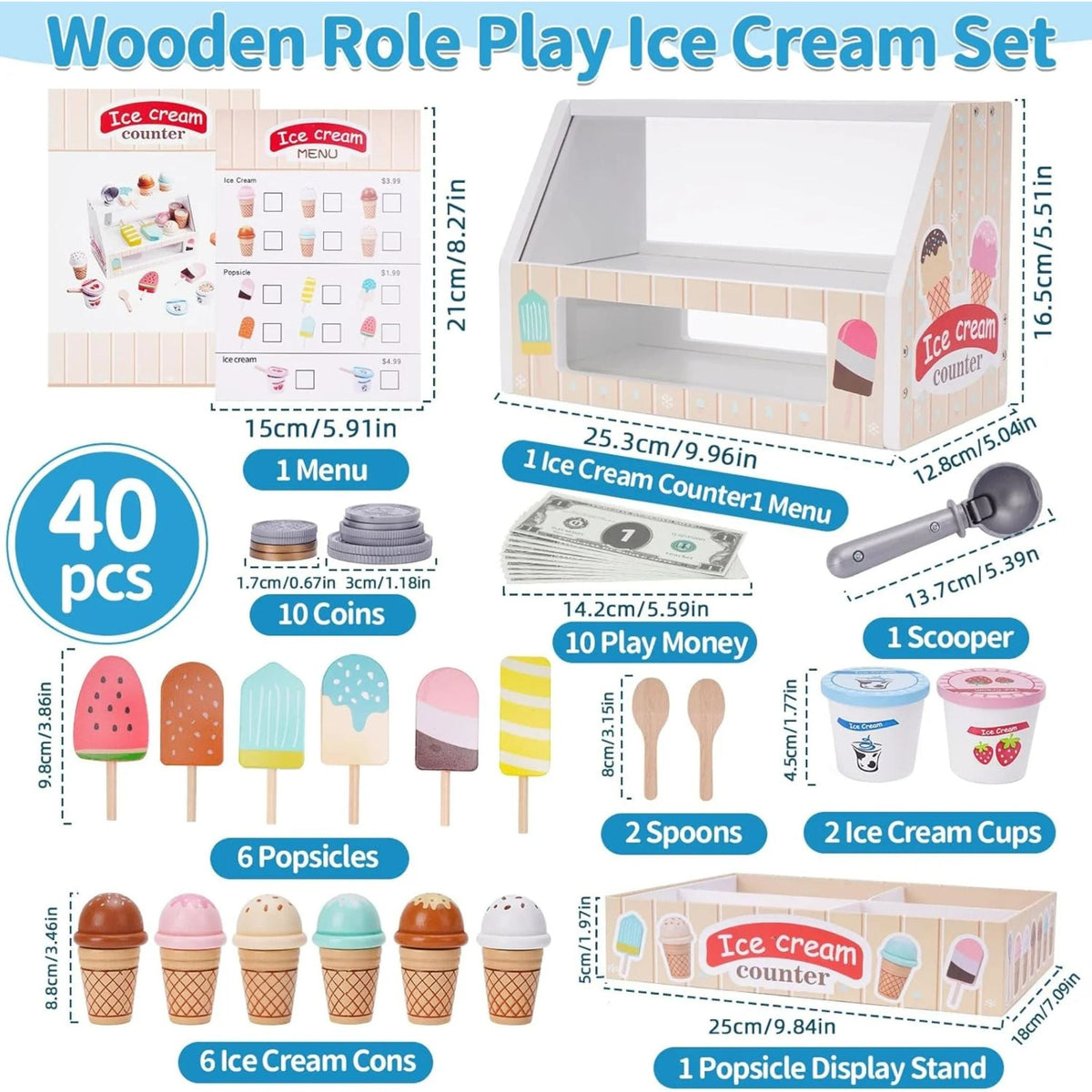 Montessori Ice Cream Counter