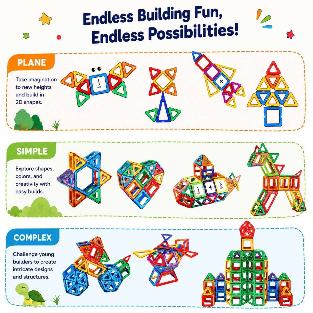 Montessori Magnetic Building Blocks