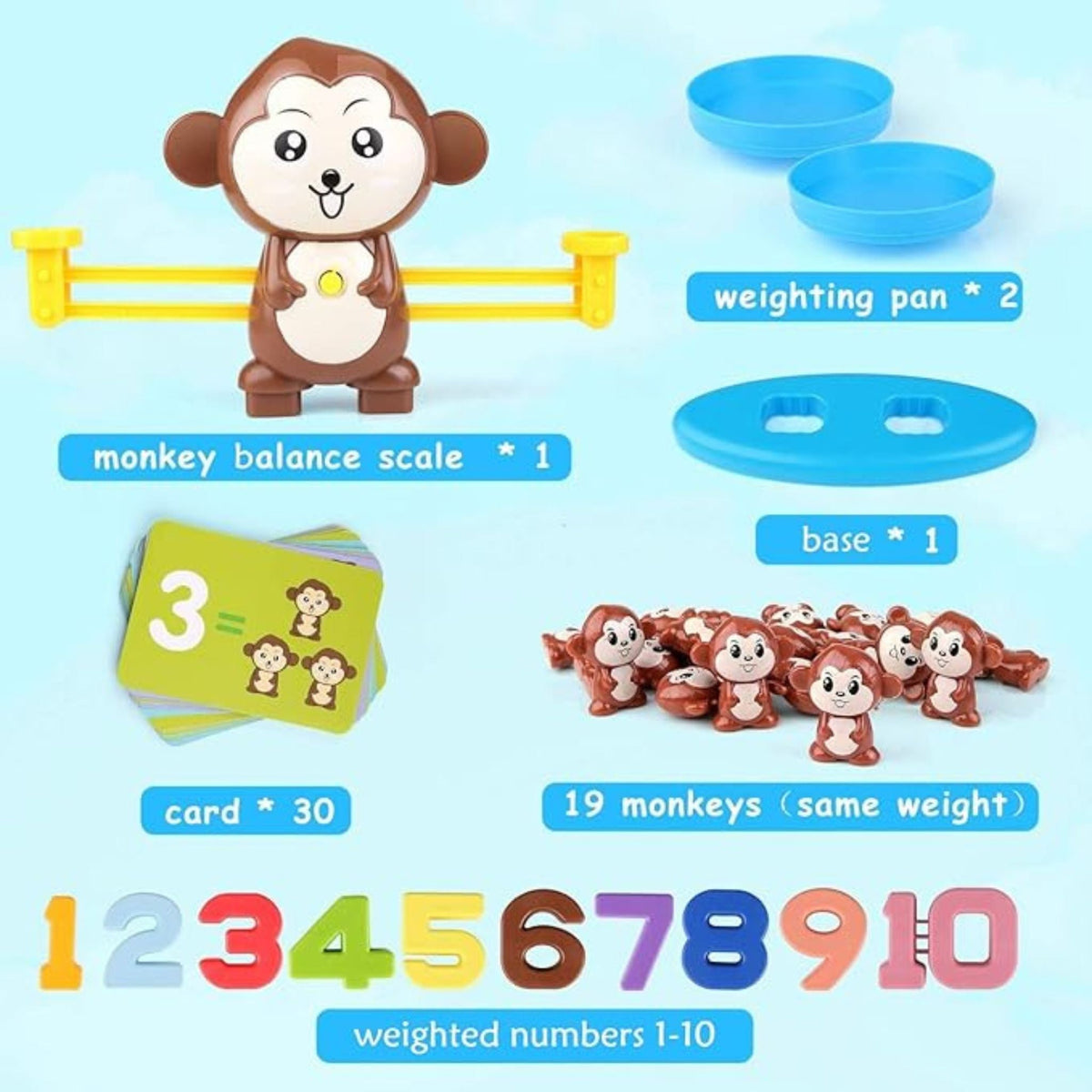Montessori Monkey Math Balance
