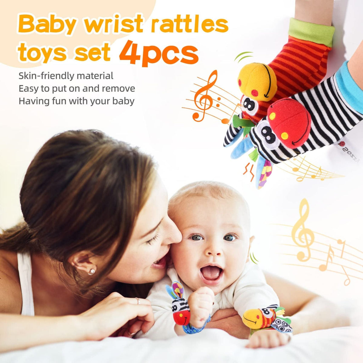 Montessori Rattle Socks Set
