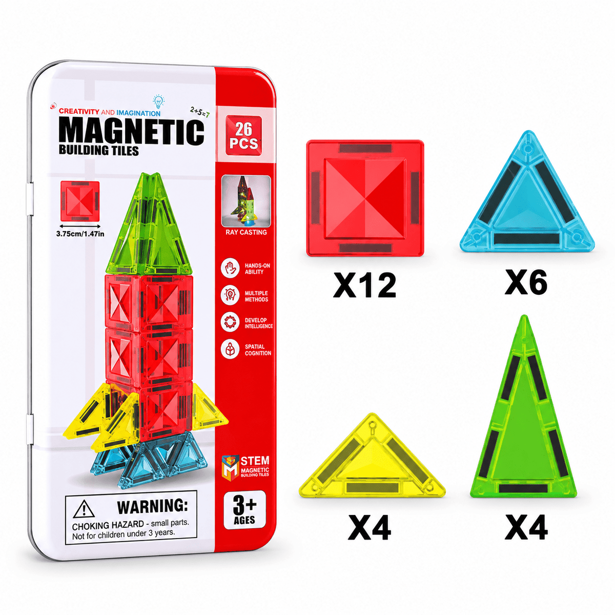 Montessori Travel Magnetic Tiles
