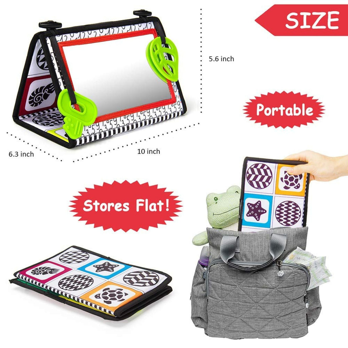 Montessori Tummy Time Floor Mirror