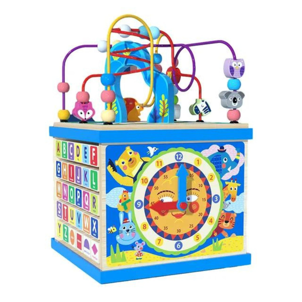 Montessori Wooden Activity Cube