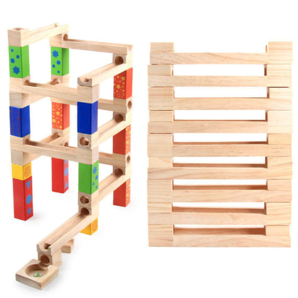 Montessori Wooden Marble Run