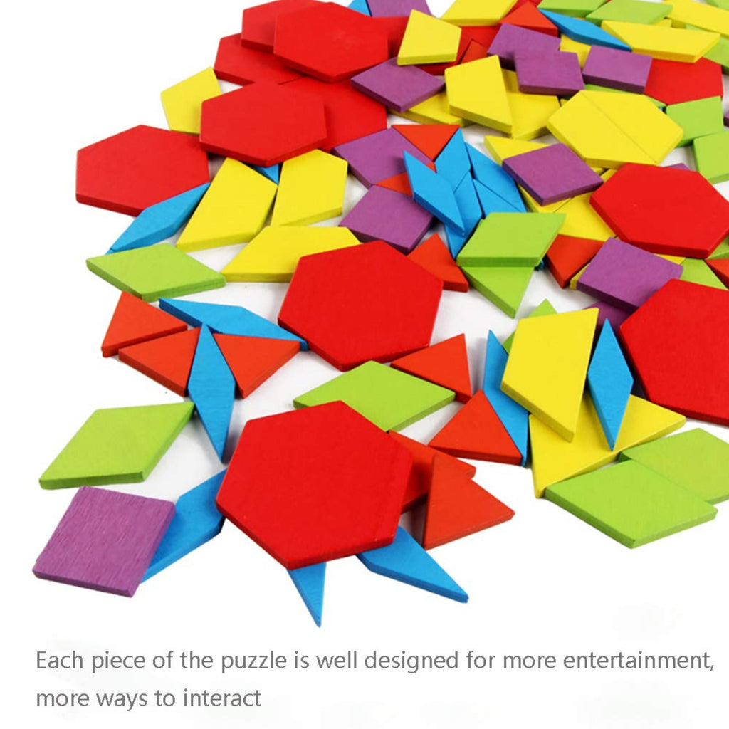 Montessori Wooden Pattern Blocks