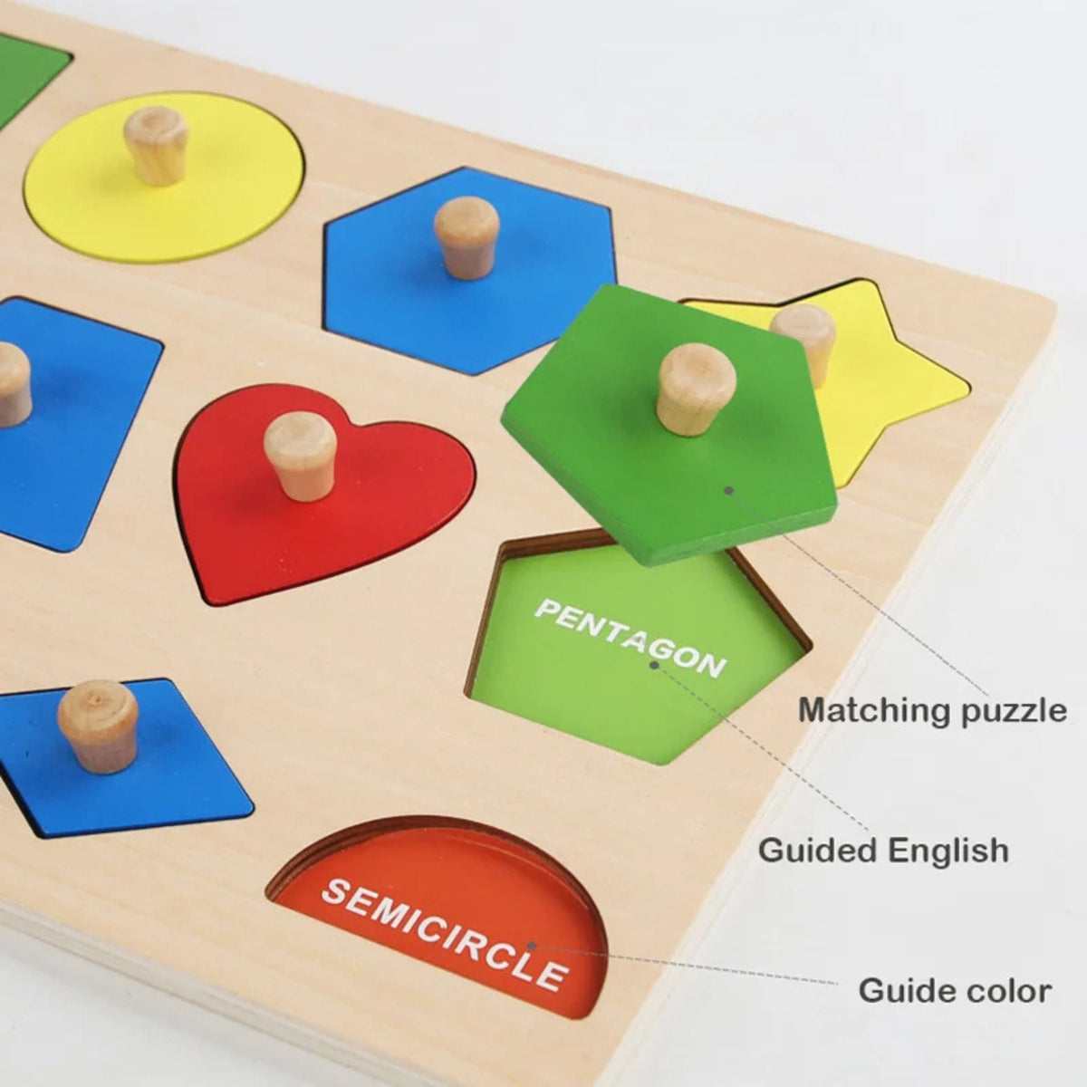 Montessori Wooden Shapes Puzzle