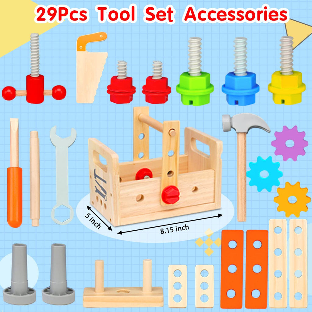 Montessori Wooden Toolbox Set
