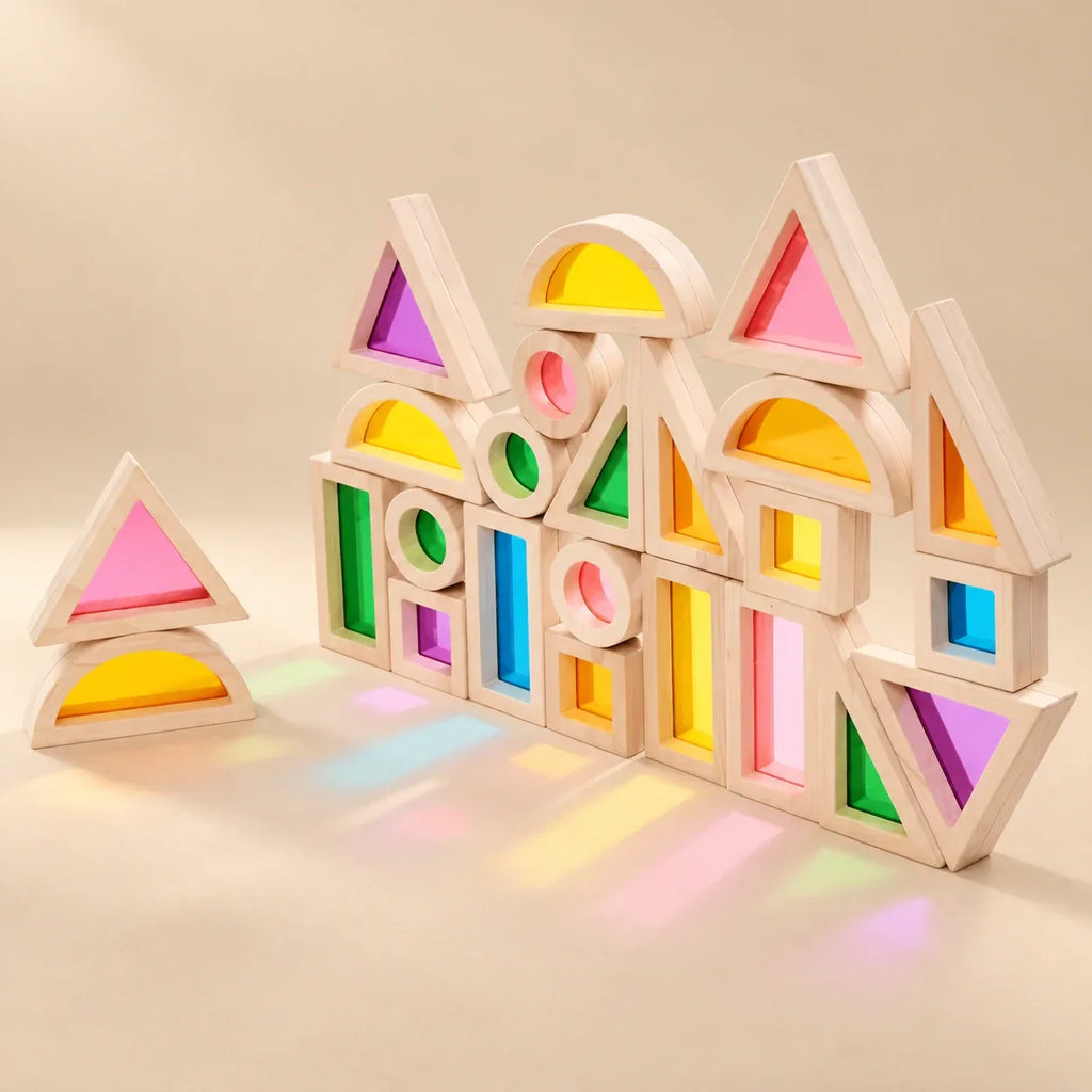 TibaToes™ Rainbow Light-Up Building Blocks