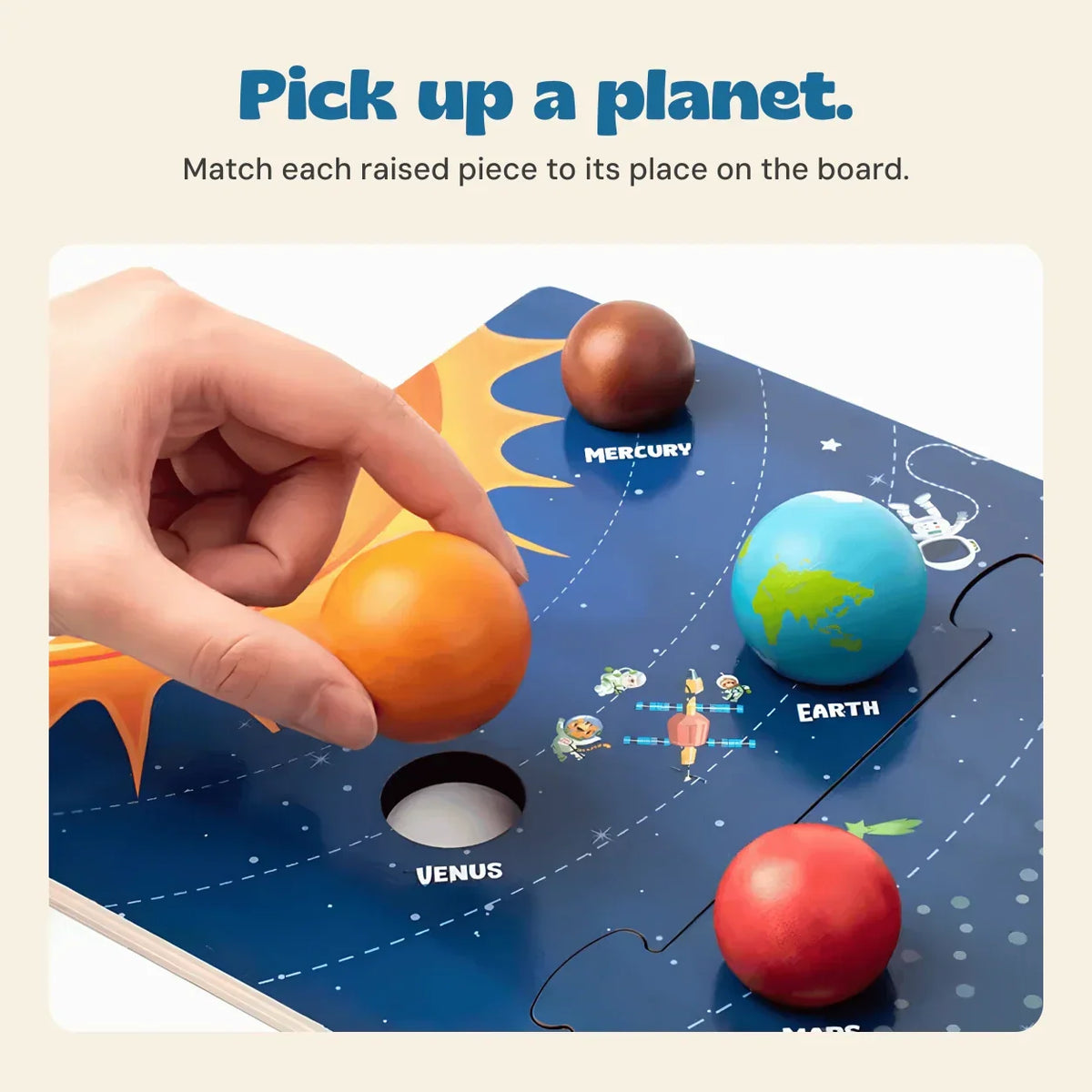 TibaToes™ Solar System Planet Puzzle Board