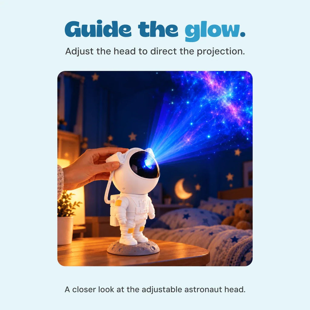 TibaToes™ Astronaut Galaxy Night Light Projector