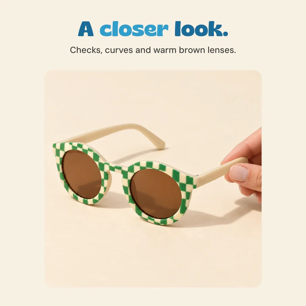 TibaToes Checker Sun Shades