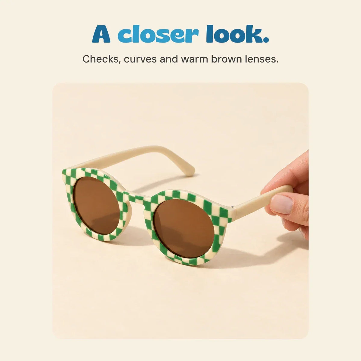 TibaToes Checker Sun Shades