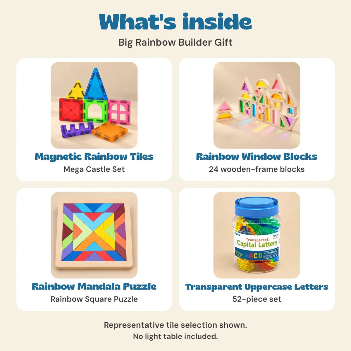TibaToes™ Big Rainbow Builder Gift Bundle