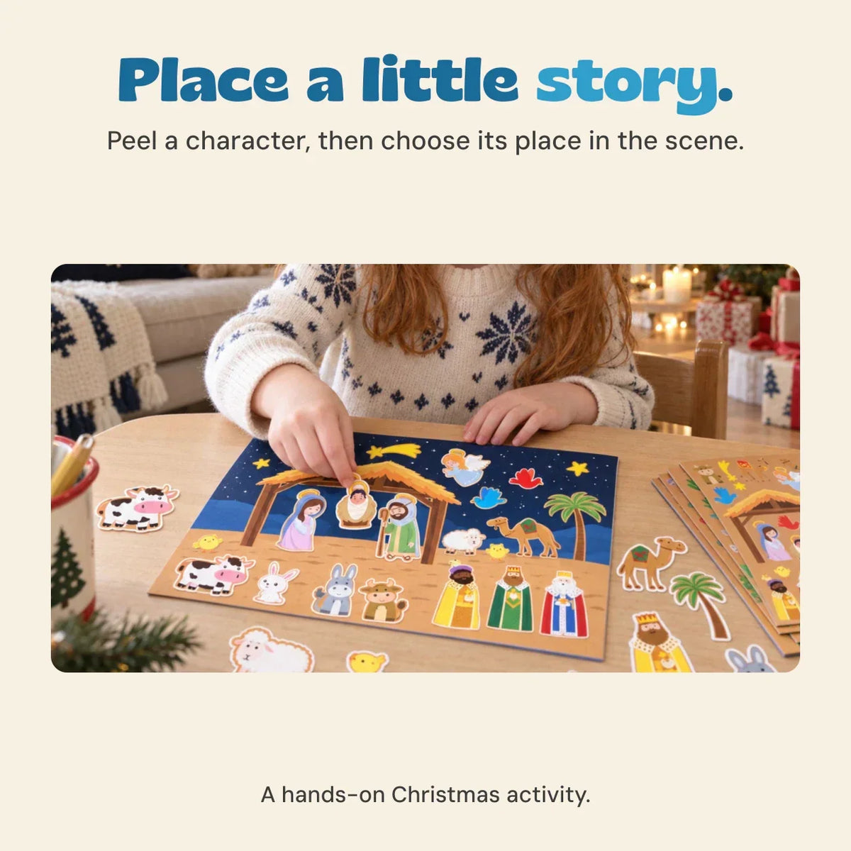 TibaToes™ Christmas Nativity Sticker Story Set