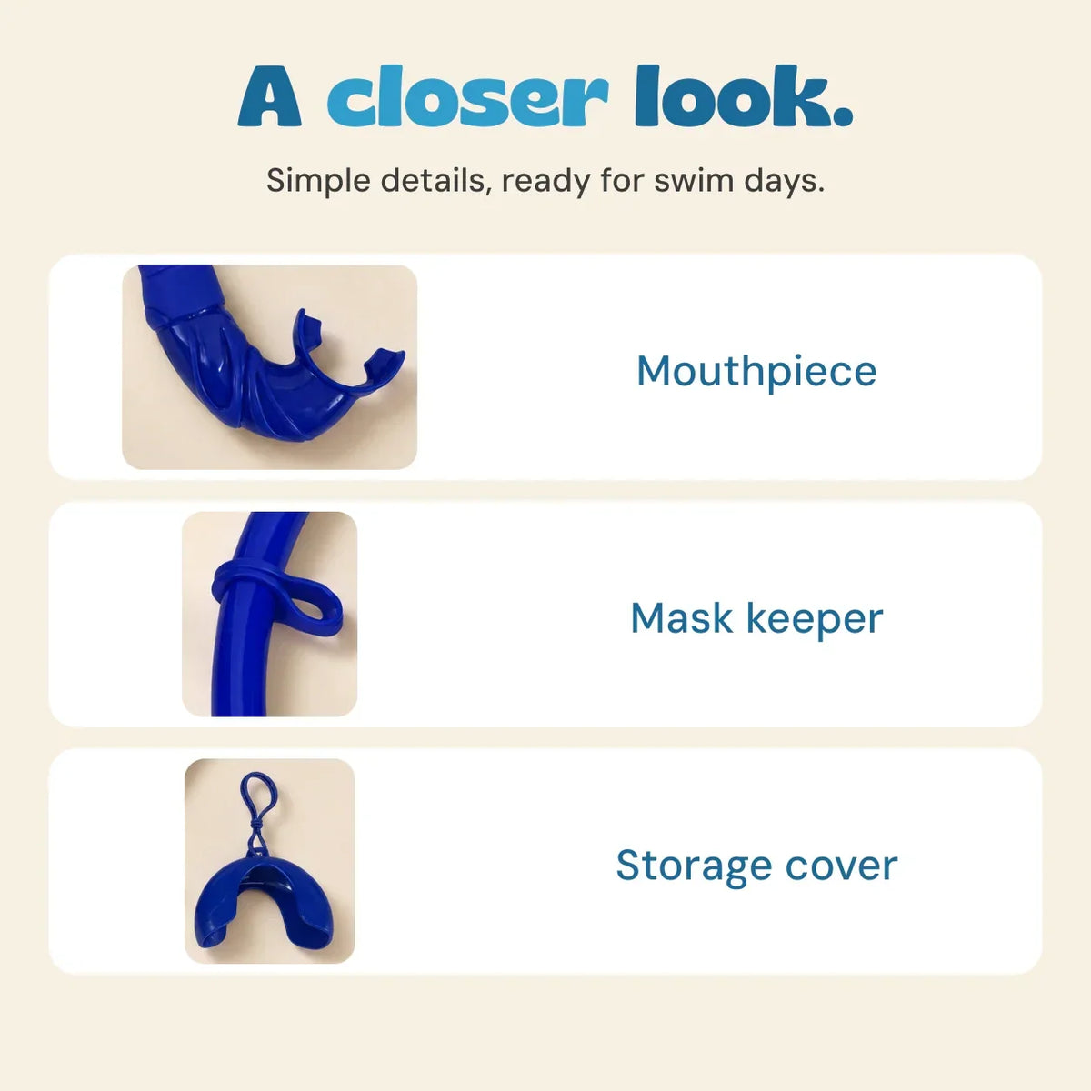 TibaToes Little Diver Foldable Snorkel