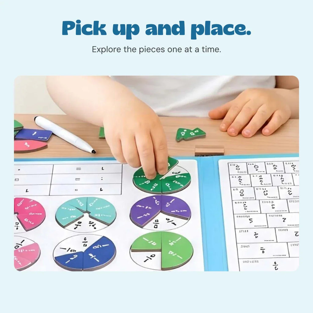 TibaToes™ FractionMaster Magnetic Math Board