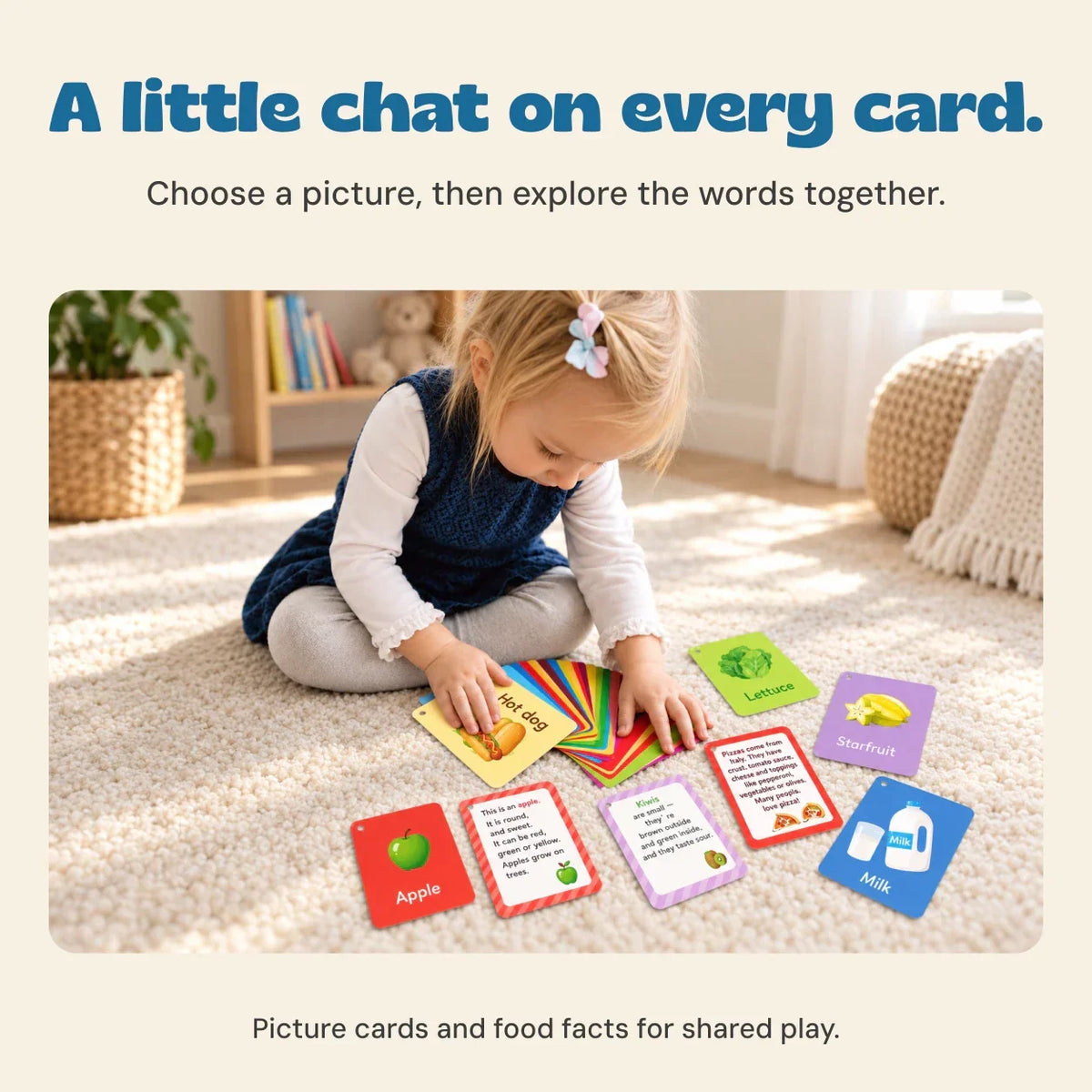 TibaToes™ Food Friends Flashcards