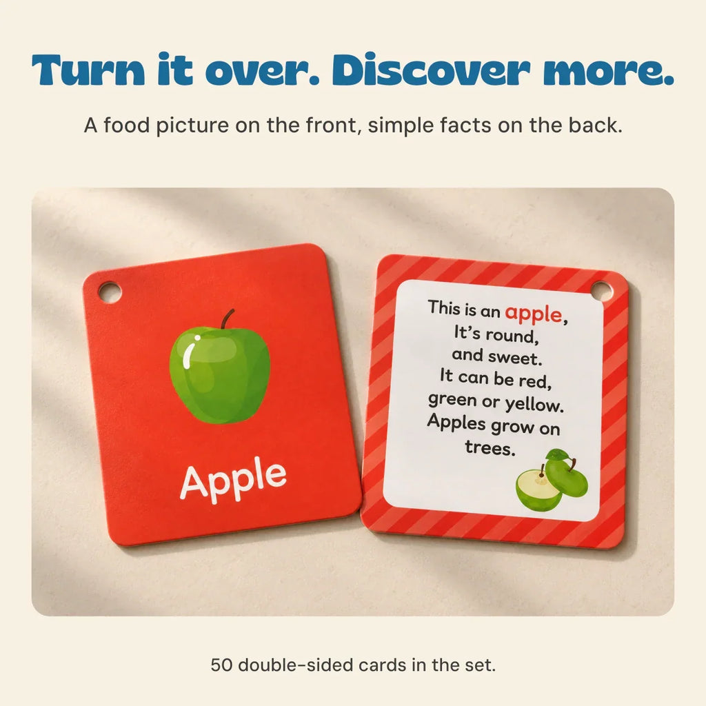 TibaToes™ Food Friends Flashcards