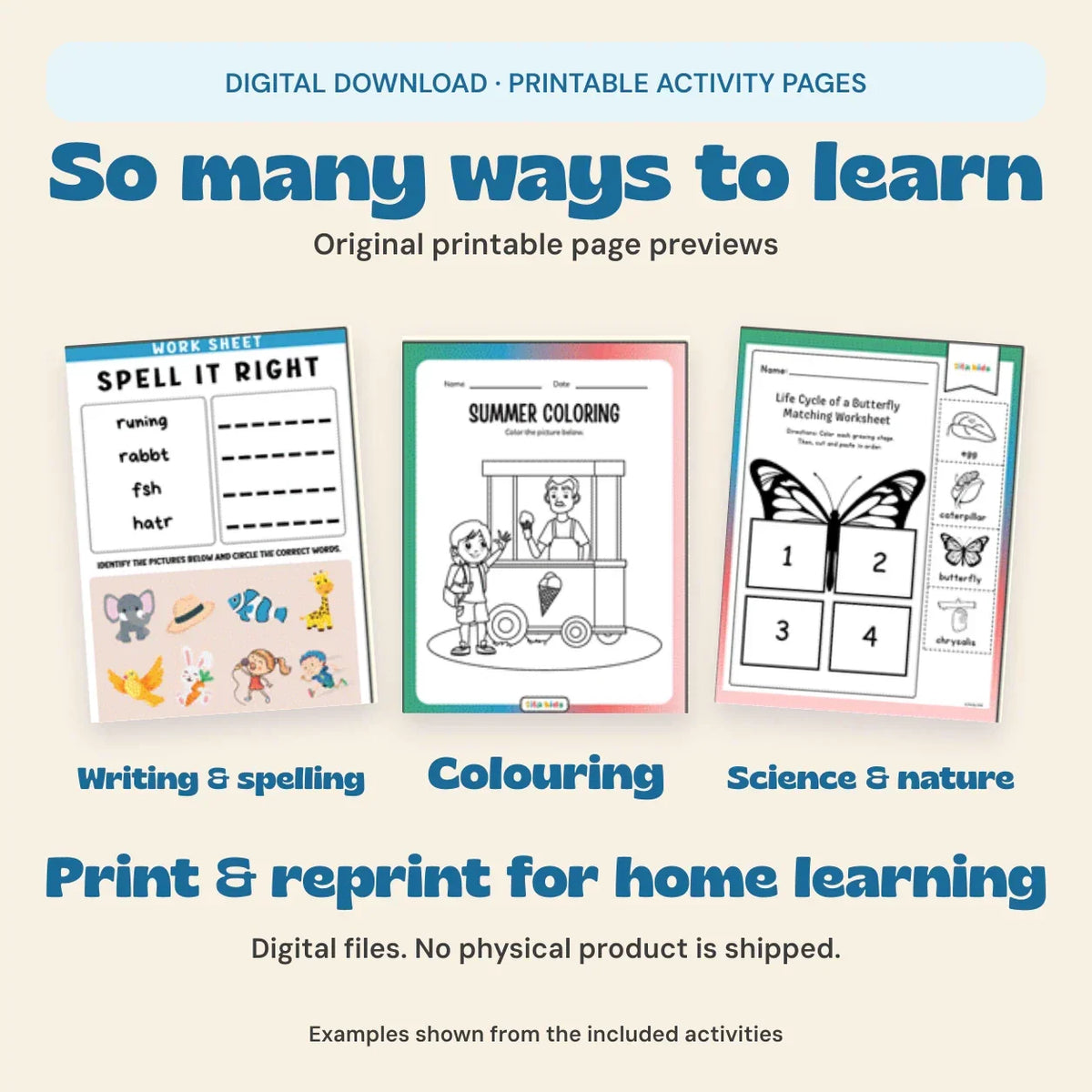 TibaKids Educational Activity Pack 1,000+ Pages