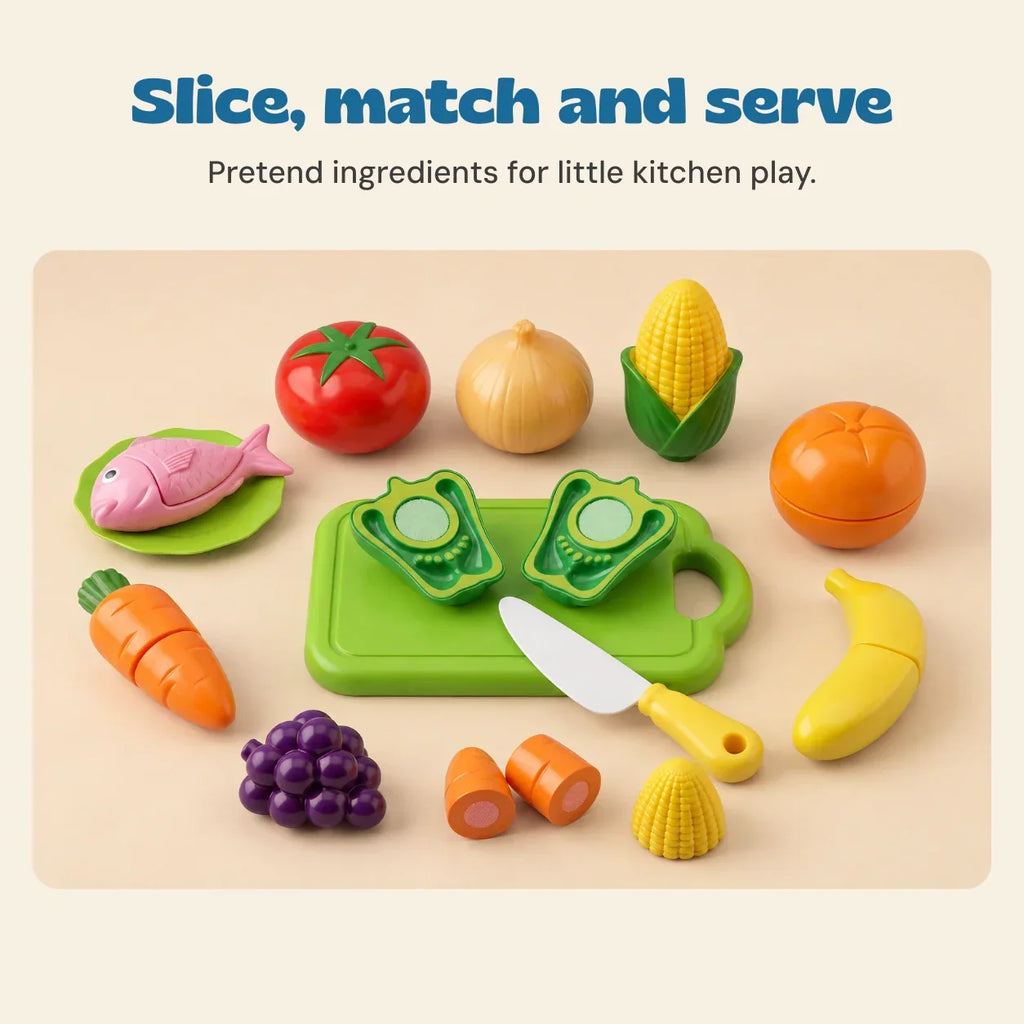 TibaToes Little Chef Cutting Play Set
