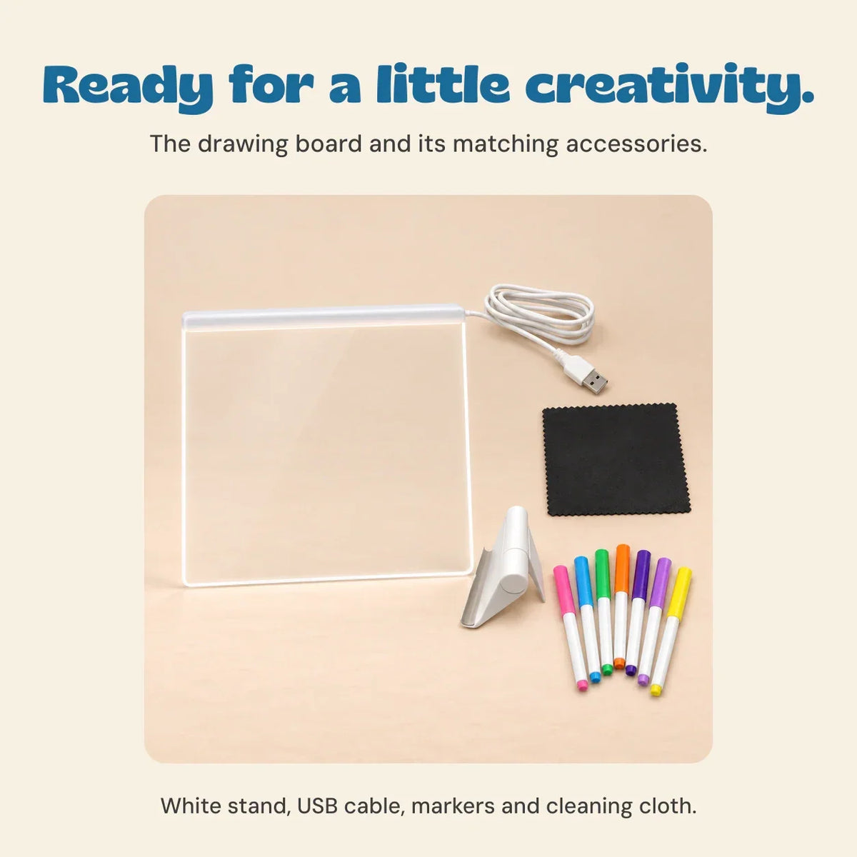 TibaToes™ GlowScribble Light-Up Drawing Board