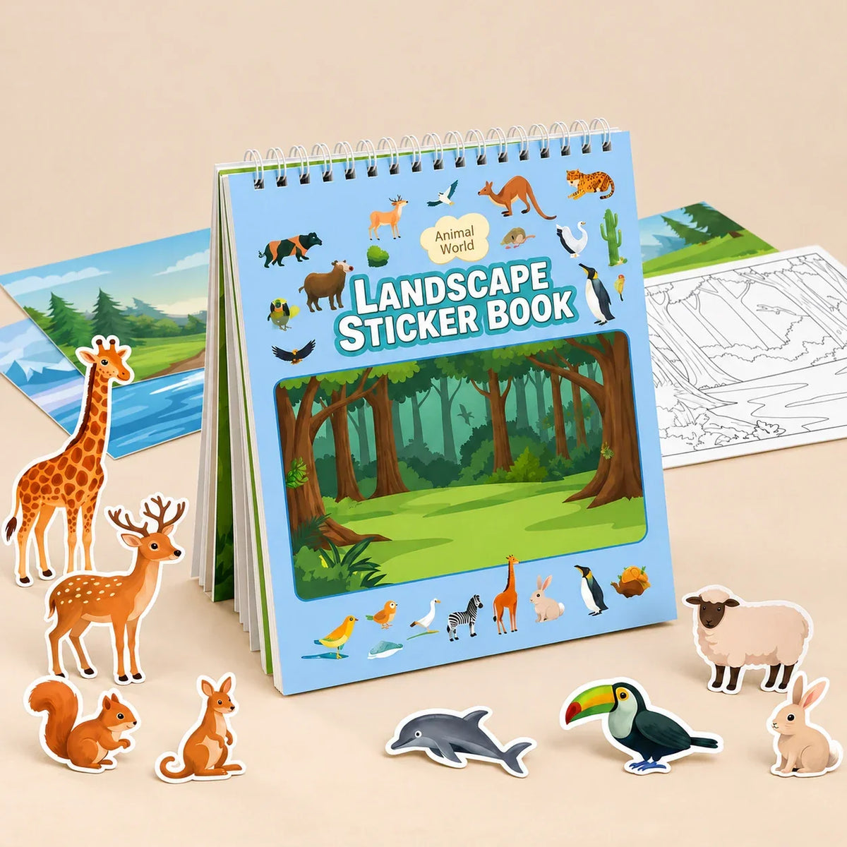TibaToes™ WildScene Sticker Adventure Book