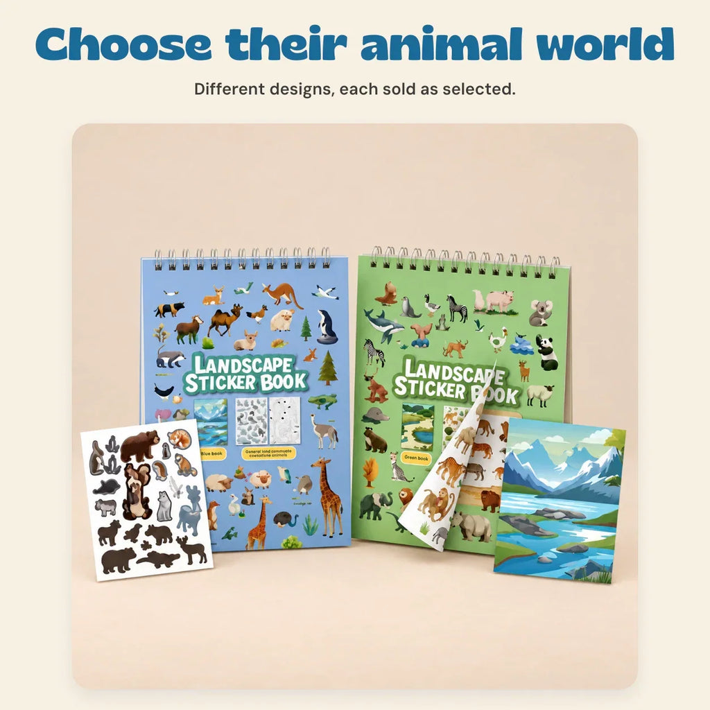 TibaToes™ WildScene Sticker Adventure Book