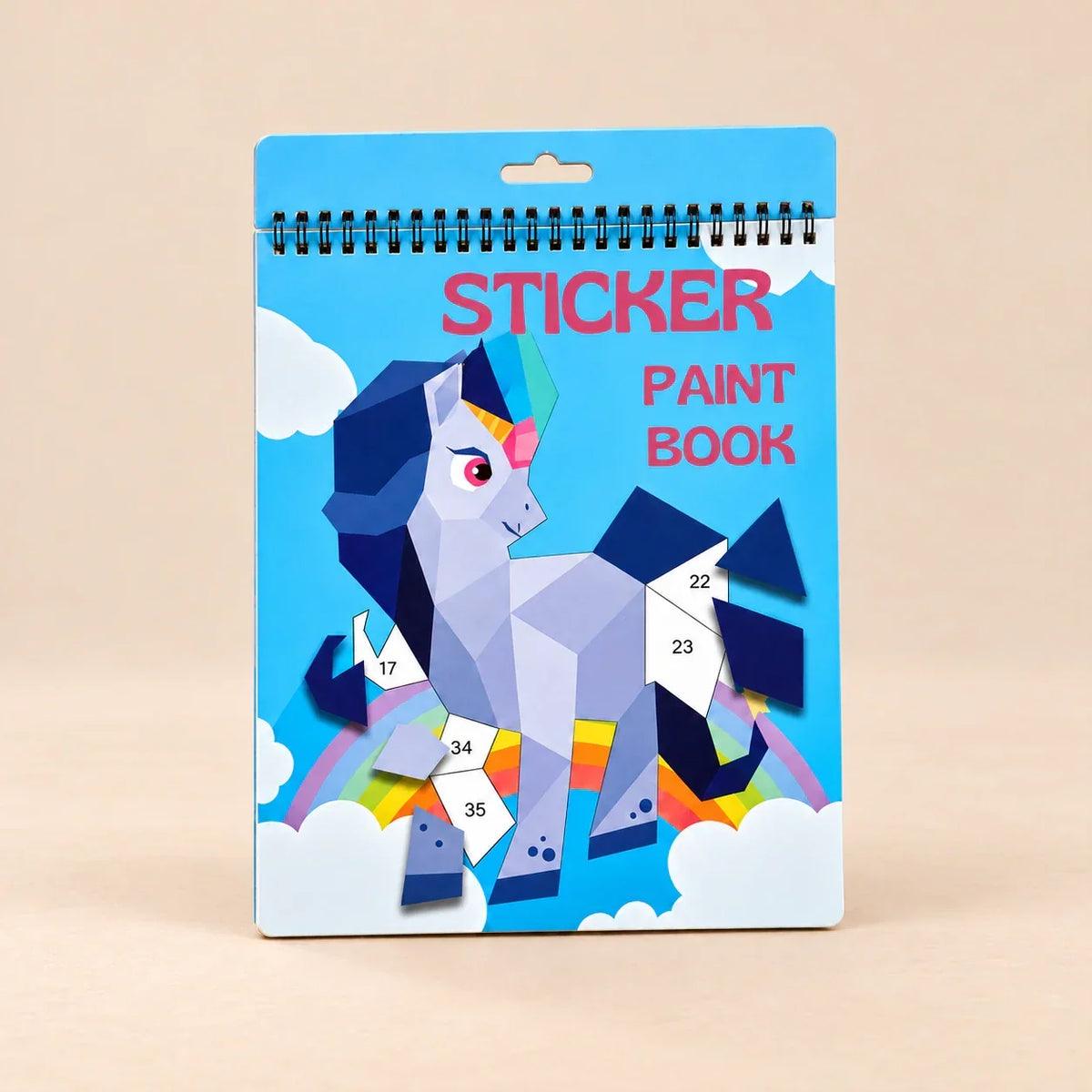 TibaToes™ StickerPaint Number Art Book