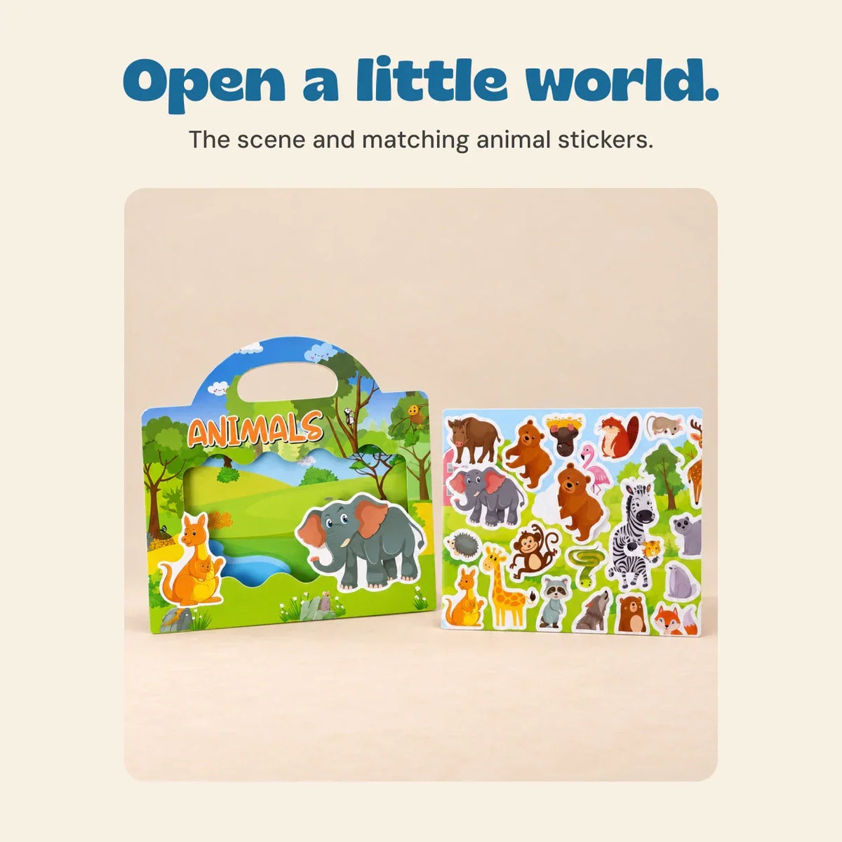 TibaToes™ CarryScene Reusable Sticker Book